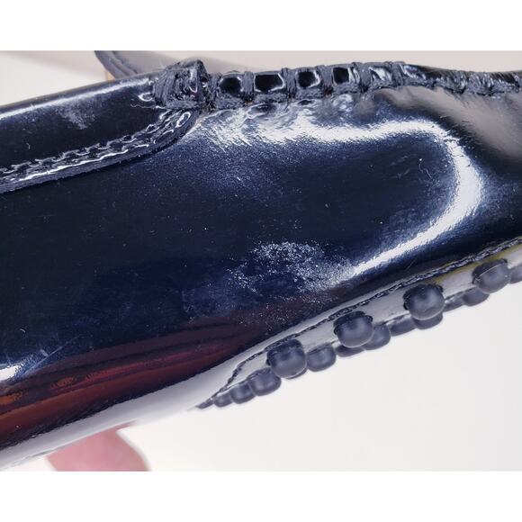TOD'S Gommino Black Patent Leather Driving Shoes Penny Loafers Women's 36/US6 - Picture 16 of 16